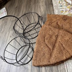 Hanging Plant Holders With Coir Base 