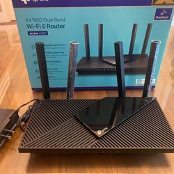 TP-Link WiFi 6 Router AX1800 Smart WiFi Router (Archer AX21) - Dual Band Gigabit Router, Works with Alexa