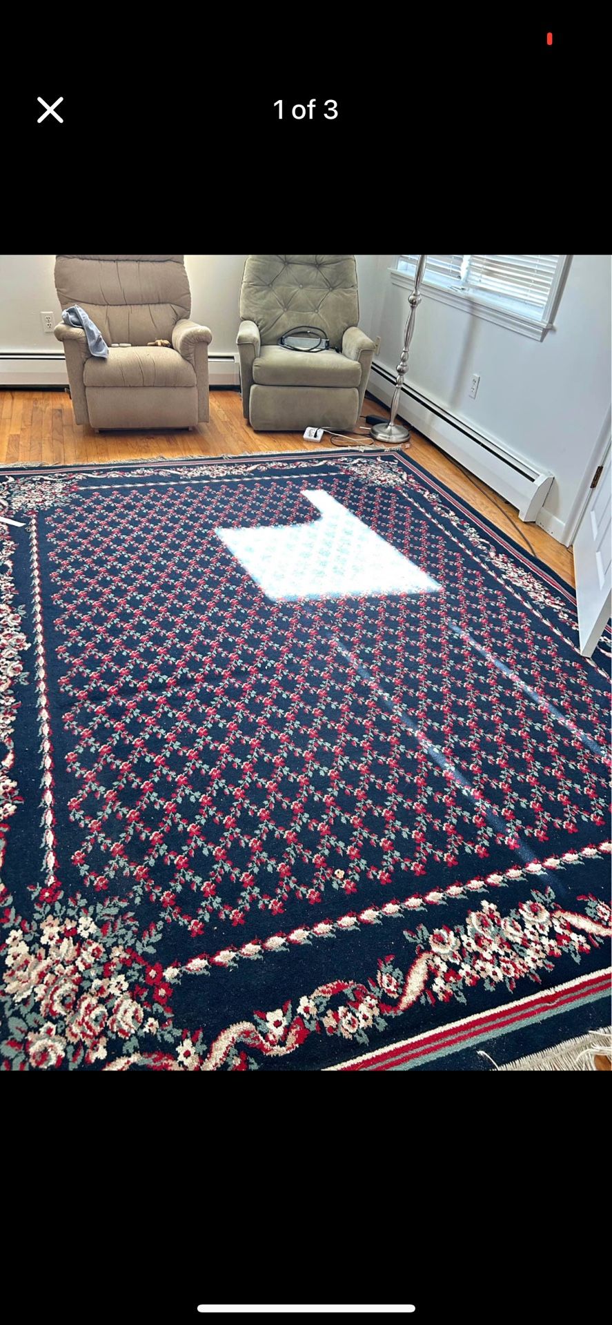Beautiful rug 8 x 10  quality no smoking no pets price to sell quickly