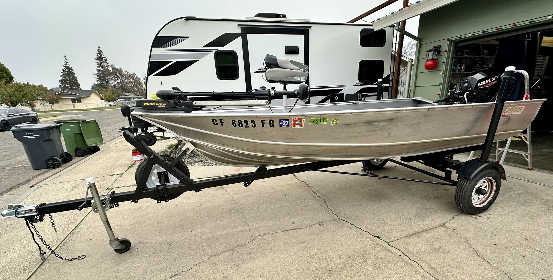 1975 Gregor Aluminum Boat And Trailer