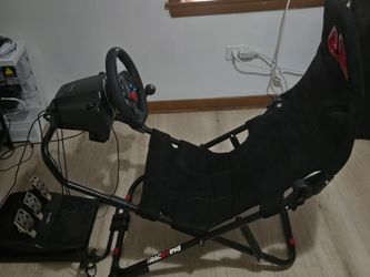 Racing Simulator Cockpit with Logitech  G29 Wheel and Pedals