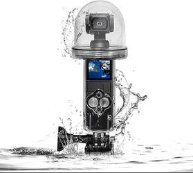 60M Waterproof Diving Underwater Protective Case Cover Shell for DJI Osmo Pocket (Box has some tear, Complete in box)