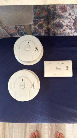 Smoke alarms x 2 and Carbon Alarm