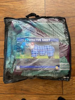 Kensington Horse Protective Fly Sheet in Imperial Jade 75" New only bag has stain
