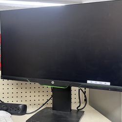 HP 25X Gaming Monitor 144Hz 1080P 1ms response w/ Stand Pre Owned Works Tested