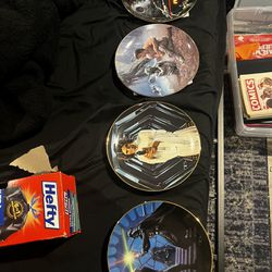 Star Wars Vintage Collectible Plates 