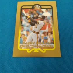 illustration rare cards 1987 Topps Barry Bonds #320 and Spike Owens #591 main image 1
