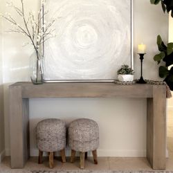 Stunning Solid Console Table!