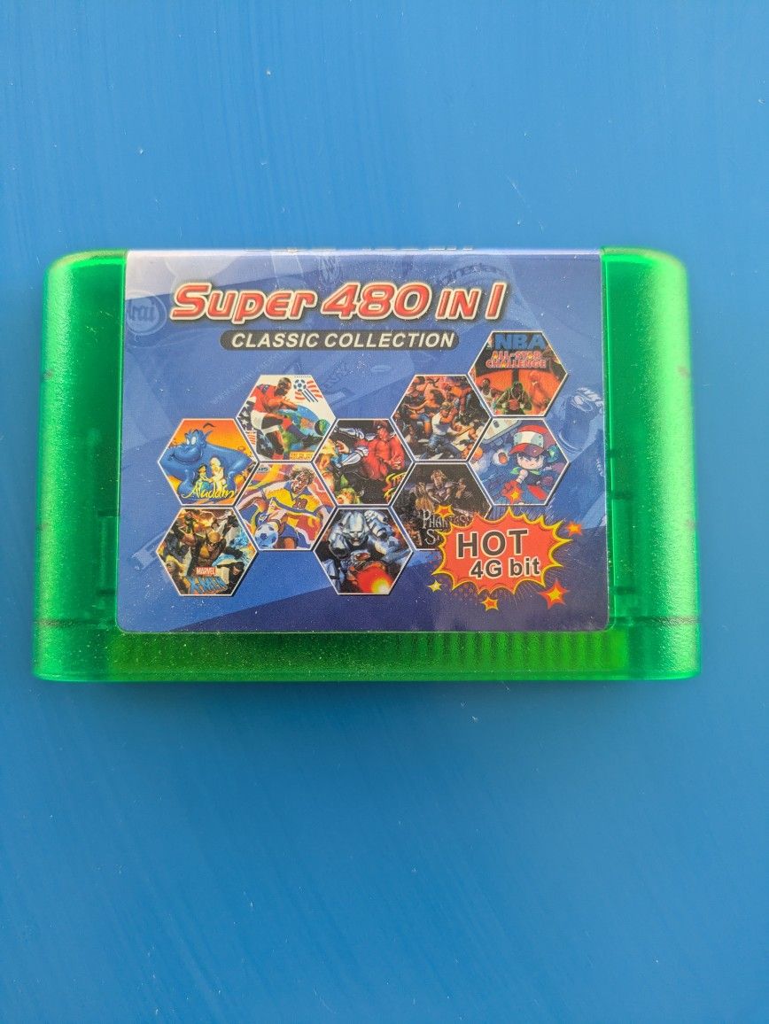 Sega Genesis 480 In 1 Game Cartridge