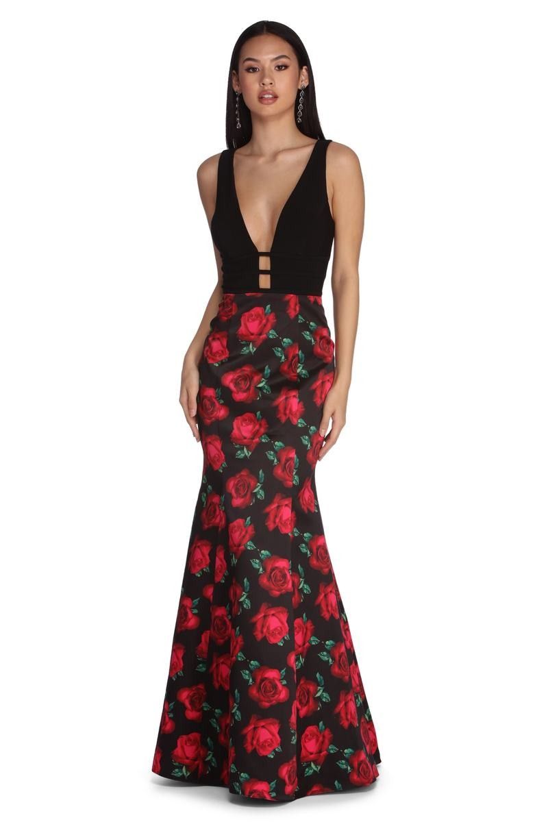 Windsor ANGELICA FORMAL ROSE MERMAID DRESS