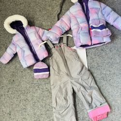 Snow Pants And Jacket With Beanie  $55 New 