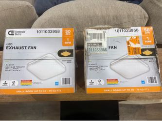2 LED exhaust fans
