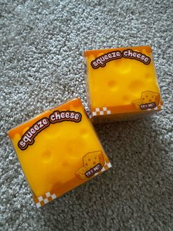 Non-Brand Squeeze Cheese Squishy Stress Toy – Set of 2