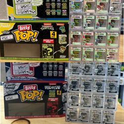 2 COMPLETE SETS TMNT Funko Bitty Pops 4000 PIECE B&W & COLOR Ninja Turtles
