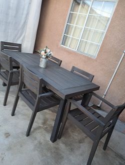 Wood Dining Patio Set 7pc/outdoor Furniture/outdoor Dining Set/Cash Only