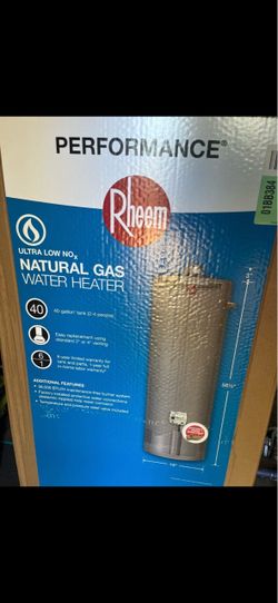 Rheem Performance 40 Gallon Gas Water Heater