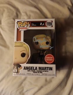 Funko Pop Angela Kinsey Signed the office #1159 gamestop exclusive