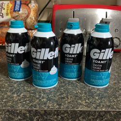 Gillette “Sensitive “ Shave Cream-4 Items!($9.88+ Value)
