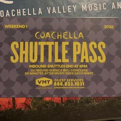 Coachella weekend 1 shuttle pass