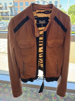 Dolce Gabbana Size m (46) Women’s Leather Jacket