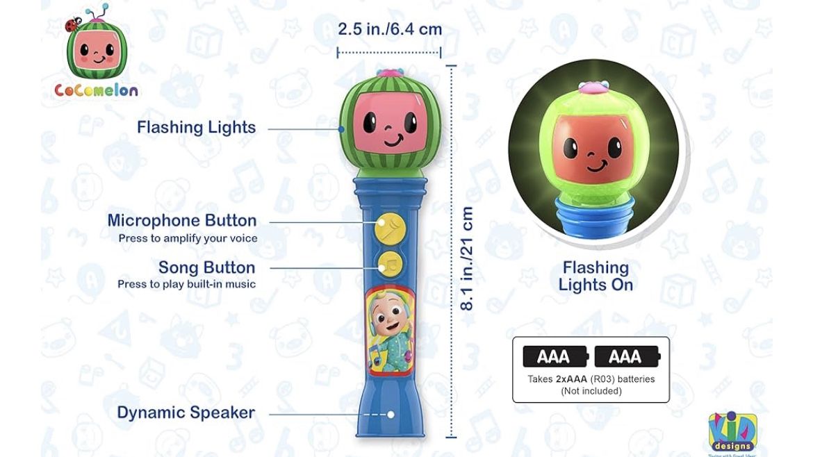 Cocomelon -singing Microphone &Music for kids/toddlers/baby toy