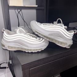 Nike Air Max 97 Shoes Womens Size 6 White Sail Mesh Leather 921733-100 Running