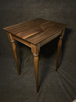 Handmade Walnut Side Table - Heirloom Quality