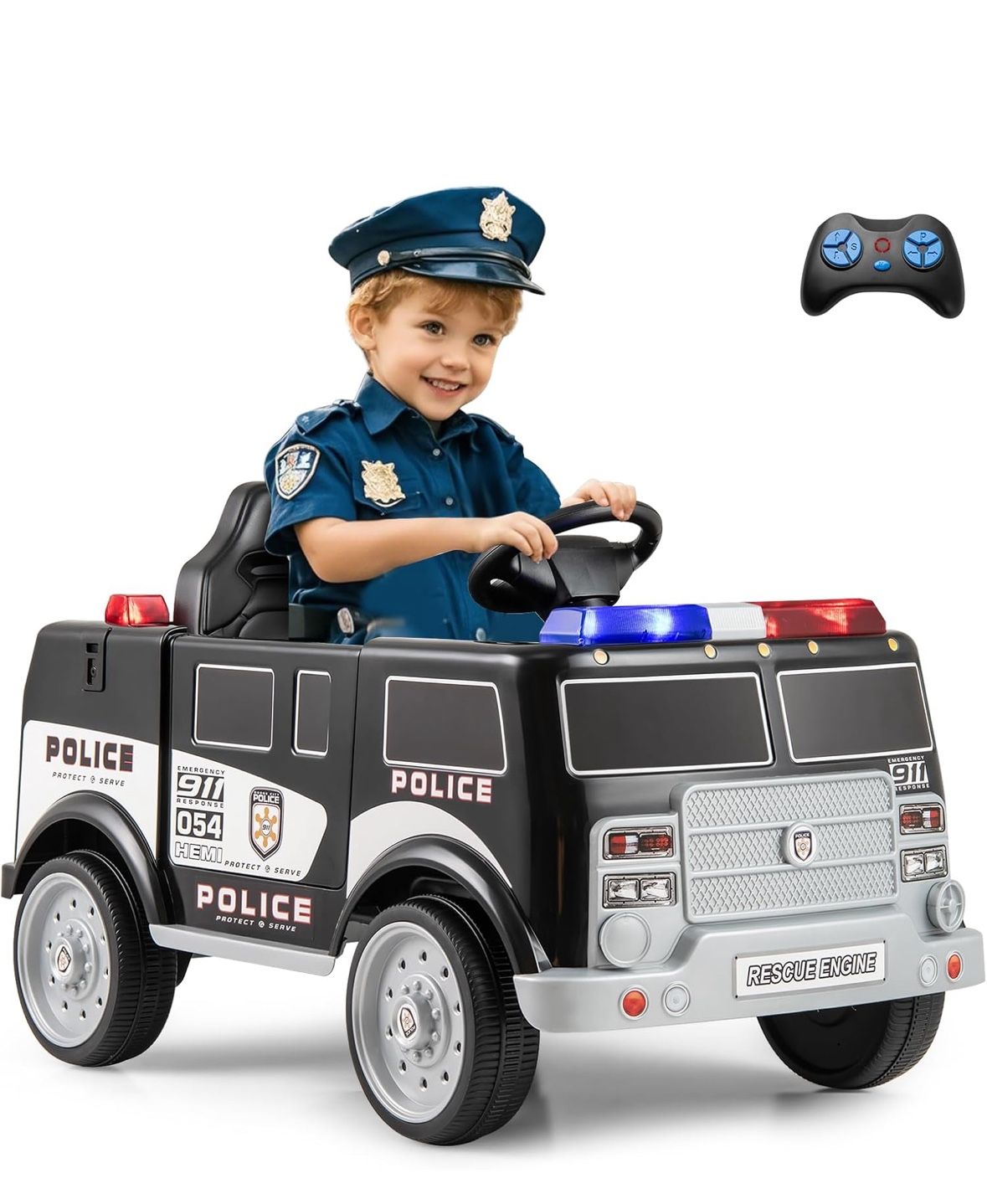 Police Truck for kids charging pluse remote control