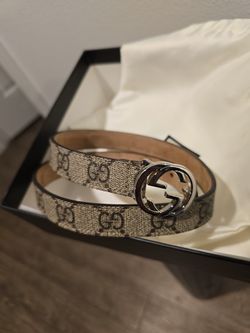 Children's Gucci GG Supreme belt