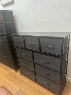 Black Drawer Storage Dresser