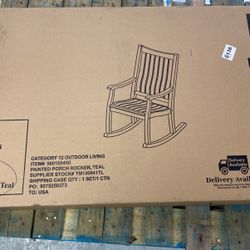Porch Rocking Chair Teal Members Mark 