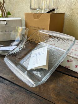 Princess House Crystal Tableware Collection 2pcs