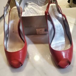 Mark Fisher Red Leather Heels