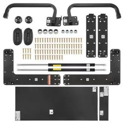 206} Murphy Bed Kit, Full Size, Vertical Deluxe DIY Wall Bed Mechanical Hardware Kit, Pneumatic Lever Heavy Duty Bed Frame Support, Folding Cabinet Wa