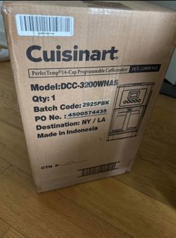 Cuisinart programmable coffee maker Brand New