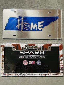 Tennessee State Flag License Plate, New still in plastic. 