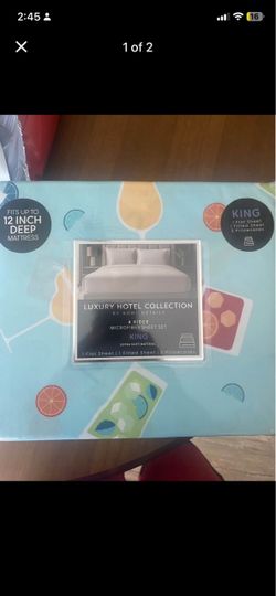 Luxury hotel collection 4 piece King microfiber sheet set