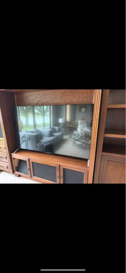 Sony 65" Smart TV with Solid Wood Entertainment Center Console