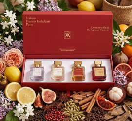Mfk baccarat rouge 540 silk oud perfume gift set women valentine regalos mujer, Retail $350 brand ne