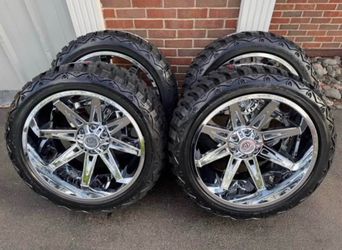 NEW 22x12 edge offroad wheels wrapped in 285/45r22 RBP tires