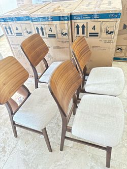 4 Thomasville Mid-Century Modern Style Dining Chairs