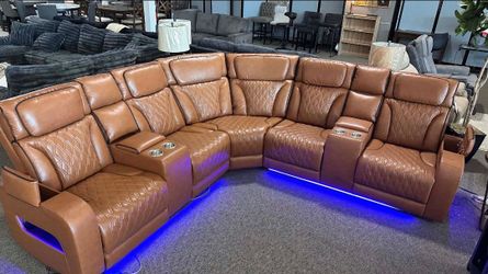 🌹Power Reclining Sectional/ couch/Olivia 🎉 brand new/ modern/luxury 🌼