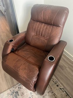 Brown Leather Recliner