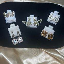 Gold Plates Earrings Various Styles 