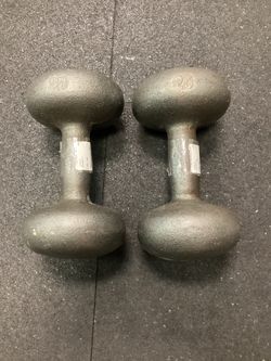 Vintage 25lb Dumbbell Set