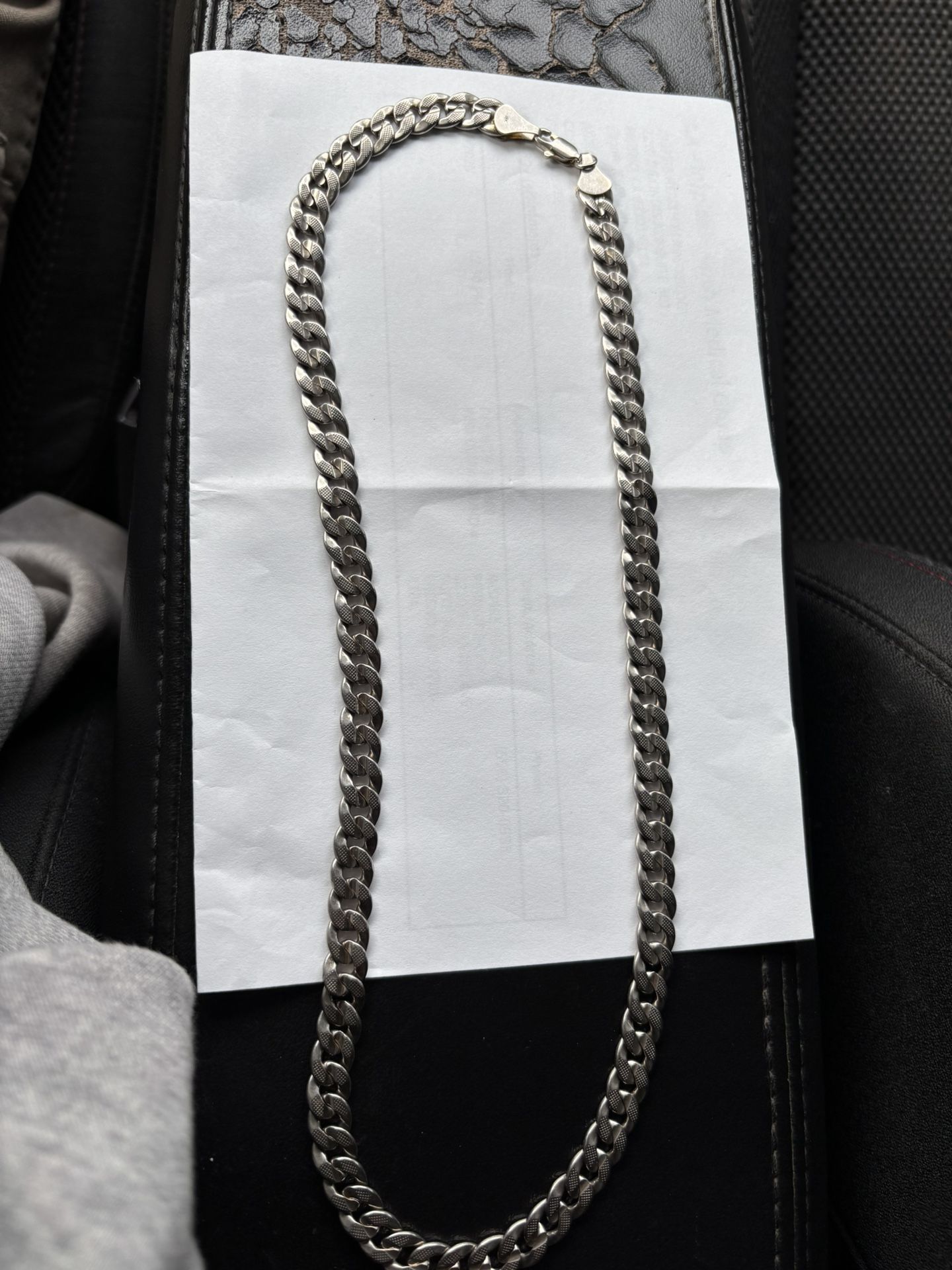 Silver Chain Plated In 18karat Gold