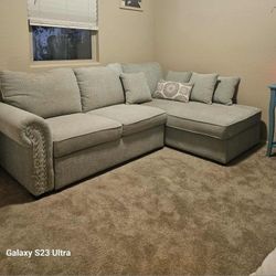 Sofa Bed Couch & Side Table