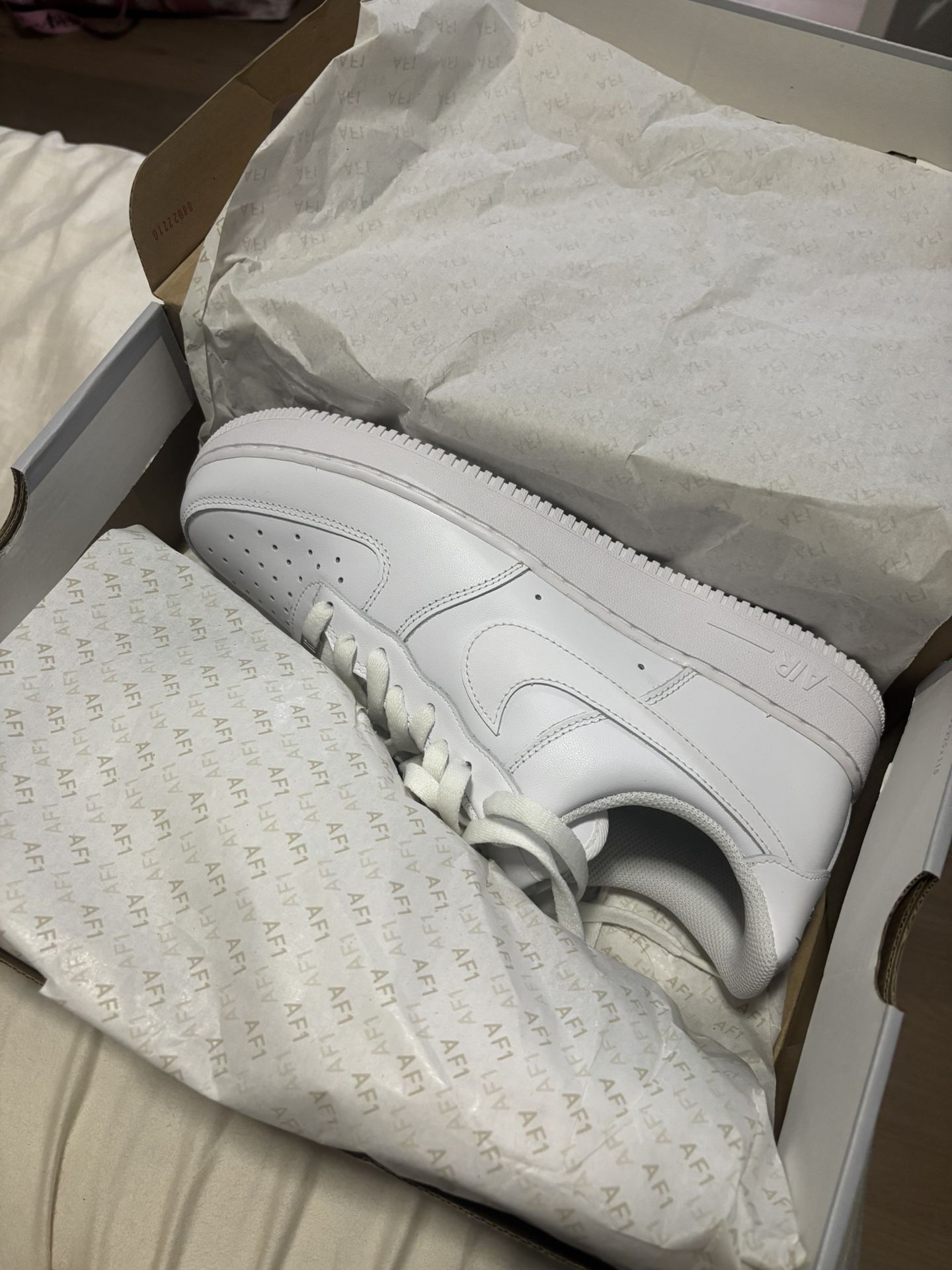 nike air force 1 sz 10.5 white