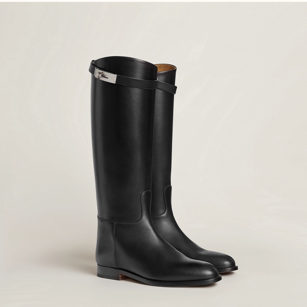 Hermes Noir Jumping Boots NEW 