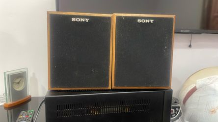 Sony SS-U21 Vintage Bookshelf Speakers (Pair) – 8 Ohm – Tested